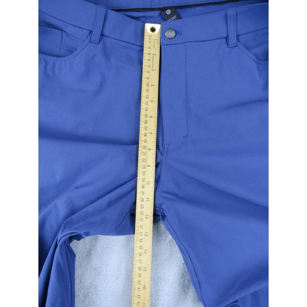 Lululemon Mens Pants 40 Blue Stretch Performance 5 Pocket Casual - Picture 4 of 7